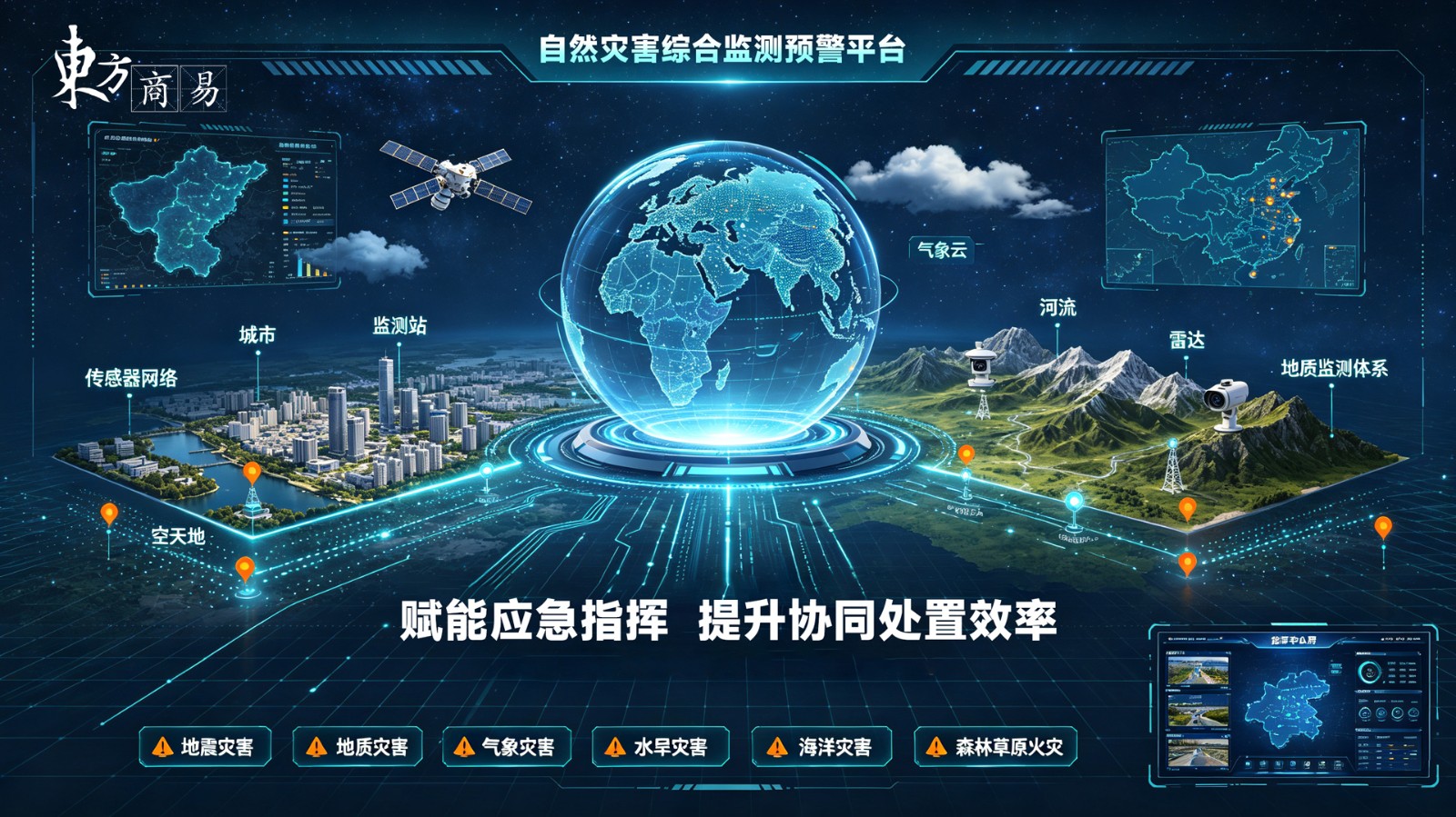 自然灾害应急预警指挥平台：构建灾害面前的